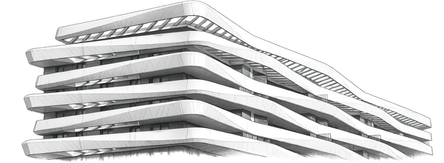 Estructura de hormigón en ejecución